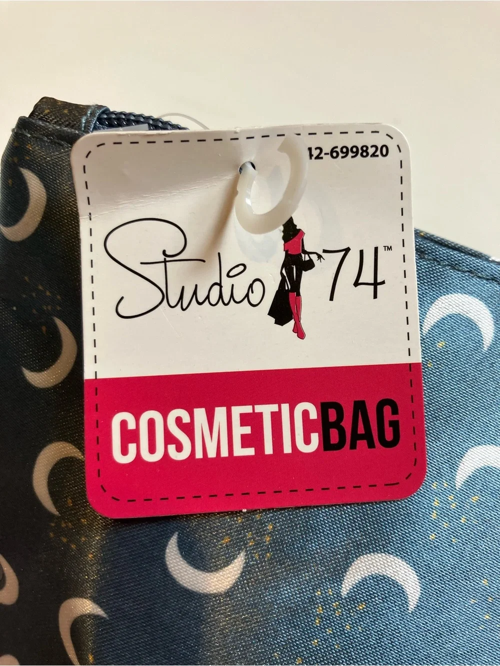 “Wander Lust” Cosmetic Bag in Thick Satin Fabric